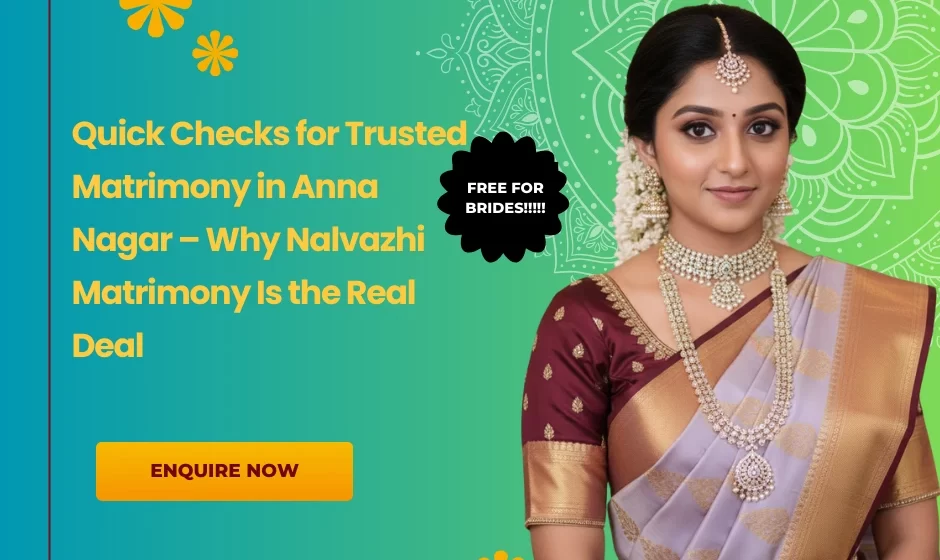 Quick Checks for Trusted Matrimony in Anna Nagar