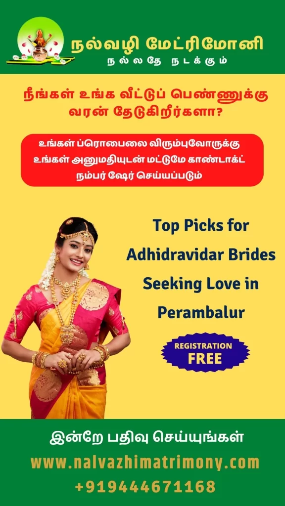 Top Picks for Adhidravidar Brides Seeking Love in Perambalur